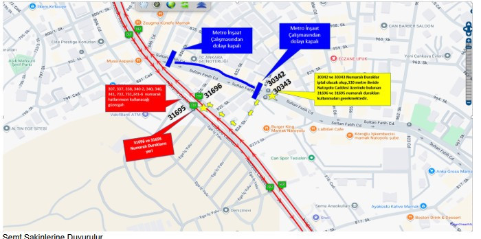 Otobüs kullanan Ankaralılar dikkat: EGO bazı hatlarda durak ve güzergah  değiştirdi! - Resim : 3
