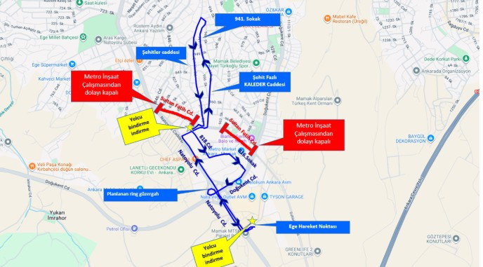 Otobüs kullanan Ankaralılar dikkat: EGO bazı hatlarda durak ve güzergah  değiştirdi! - Resim : 4
