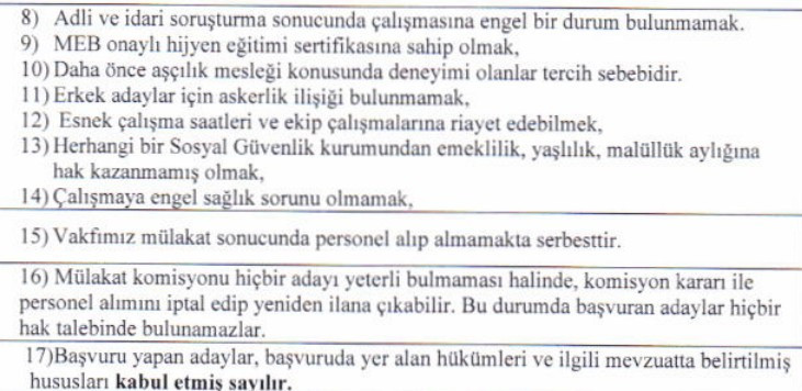 Başkentte sosyal yardımlaşma ve dayanışma vakfına geçici işçiler alınacak - Resim : 2