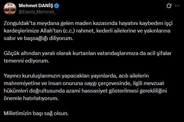 RTÜK'ten Zonguldak maden kazası için yayıncılara aile mahremiyeti hatırlatması