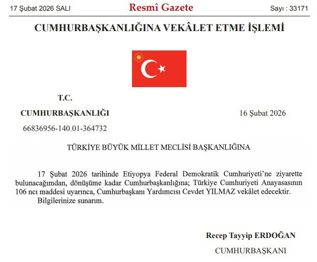 Bugün Cumhurbaşkanı Erdoğan'a Cevdet Yılmaz vekalet edecek