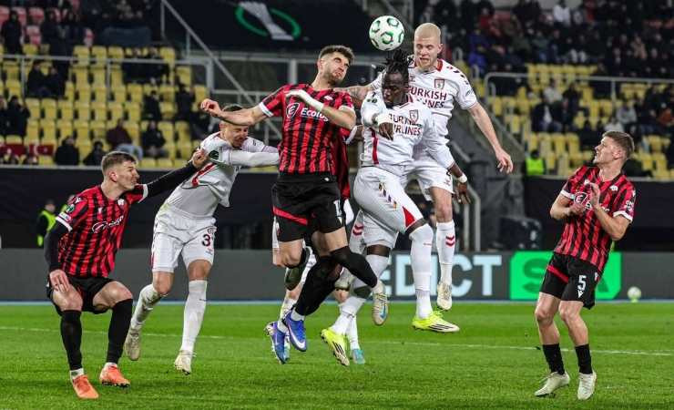 Samsunspor, UEFA Konferans Ligi'nde KF Shkendija'yı 1-0 mağlup etti
