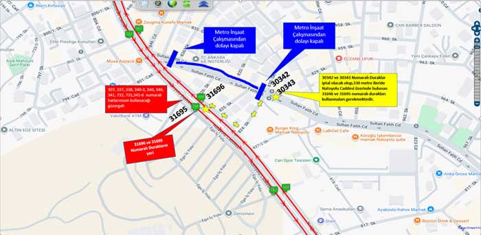 Ankaralılar bu duraklarda boşa otobüs beklemeyin: EGO çok sayıda hatta saat ve güzergah değişikliği yaptı! - Resim : 2
