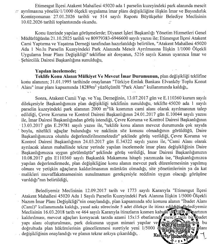 Çankaya, Mamak, Etimesgut, Yenimahalle! Ankara Büyükşehir Belediyesi'nden imar planı değişikliği - Resim : 7