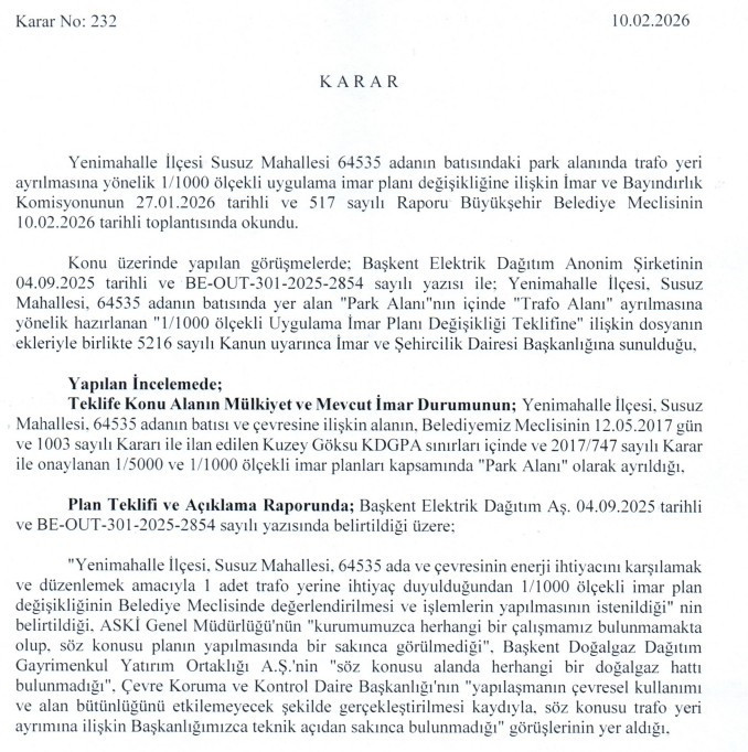 Çankaya, Mamak, Etimesgut, Yenimahalle! Ankara Büyükşehir Belediyesi'nden imar planı değişikliği - Resim : 2