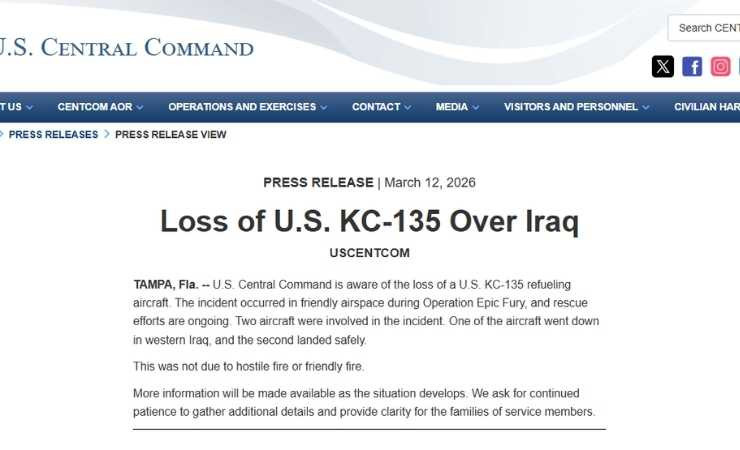 ABD'ye ait yakıt ikmal uçağı Irak'ta düştü