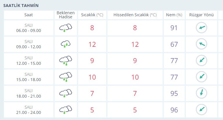 Ankaralılar şemsiyesiz çıkmayın: Ankara'da bugün gün boyunca yağışlı hava etkili olacak