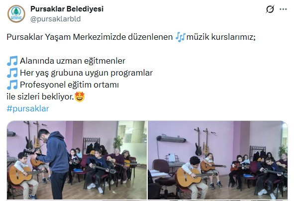 Pursaklar Belediyesinden her yaş grubuna özel müzik kursları
