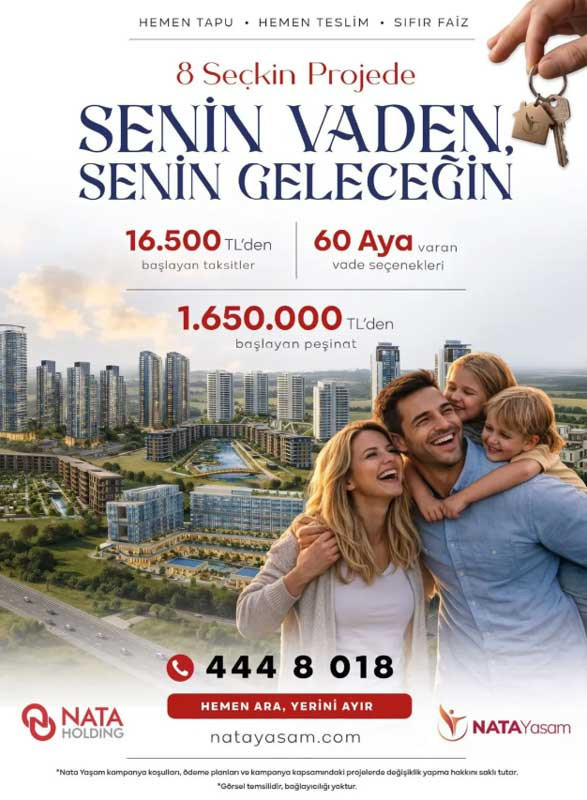 Ankara'da 16.500 TL taksitle hemen tapu hemen teslim, sıfır faiz konut projesi