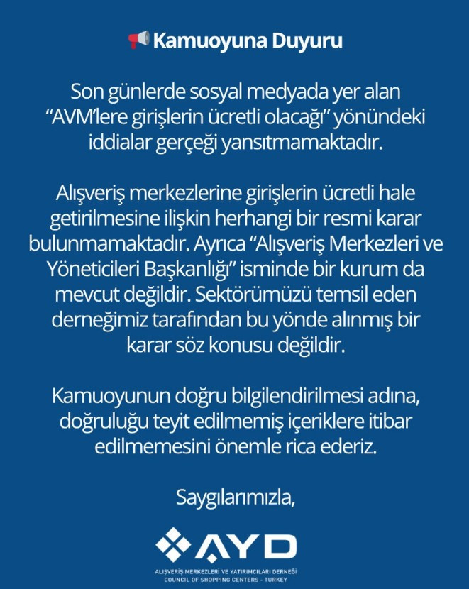 Resmi açıklama geldi: Ankara'da AVM'lere giriş ücretli mi olacak?