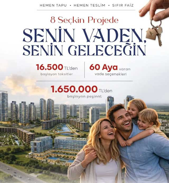 Nata Yaşam'dan Ankara'da 60 ay taksitle faizsiz ev sahibi olma fırsatı