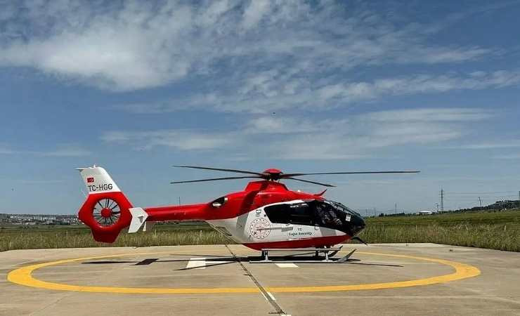 15 yaşındaki hasta ambulans helikopterle Yozgat'tan Ankara'ya getirildi