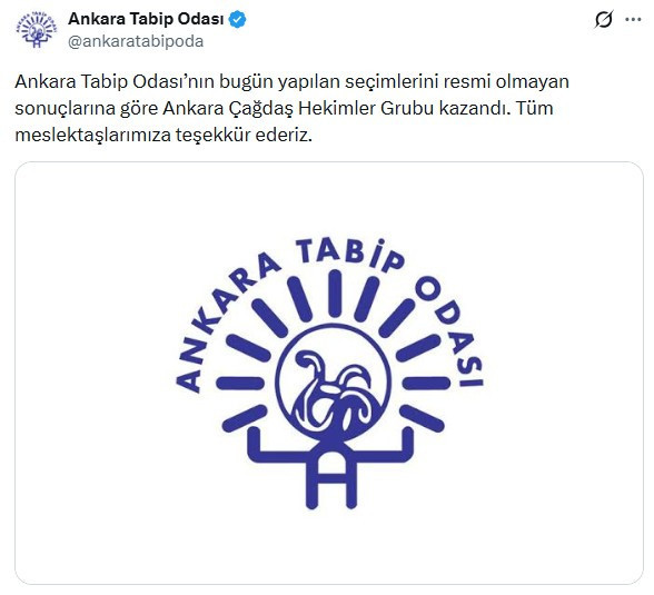 Ankara Tabip Odası seçimleri sonuçlandı: Seçim sonuçları açıklandı!