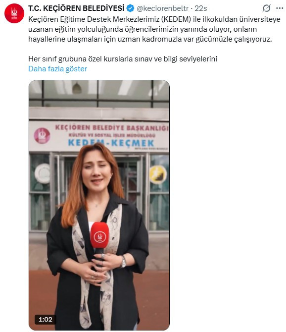 Keçiören Belediyesinden öğrencilere ücretsiz kurs desteği
