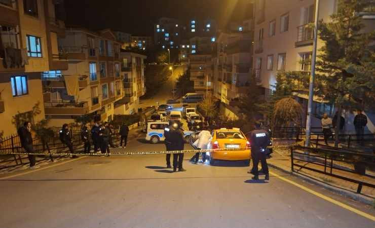 Mamak'ta ticari takside silahlı kavga: 1 ağır yaralı