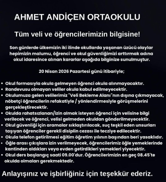 Silahlı saldırıların ardından Ankara'da okullarda yeni tedbirler alındı