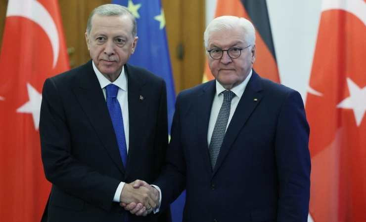 Cumhurbaşkanı Erdoğan, Almanya Cumhurbaşkanı Steinmeier ile görüştü