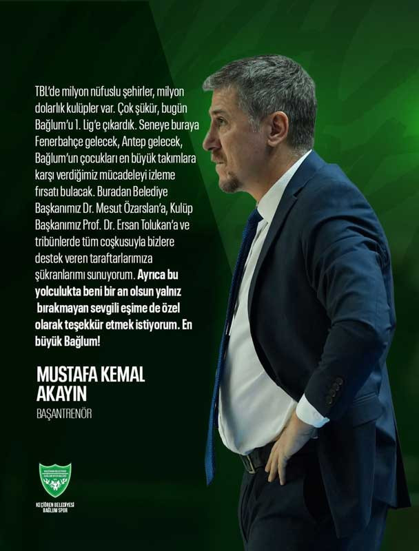 Keçiören Belediyesi Bağlumspor, Türkiye Basketbol Ligi’ne yükseldi