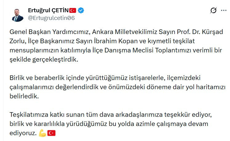 Pursaklar Belediye Başkanı Ertuğrul Çetin yapılan çalışmalar hakkında bilgi verdi