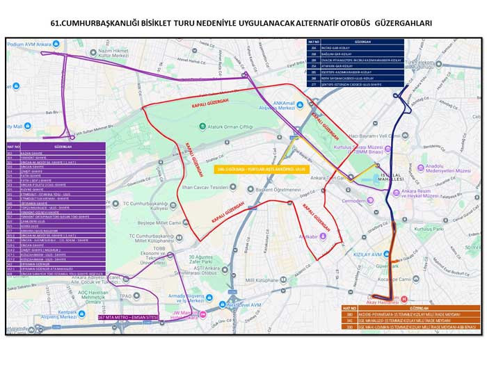 61. Cumhurbaşkanlığı Bisiklet Turu Ankara etabı bugün gerçekleştiriliyor