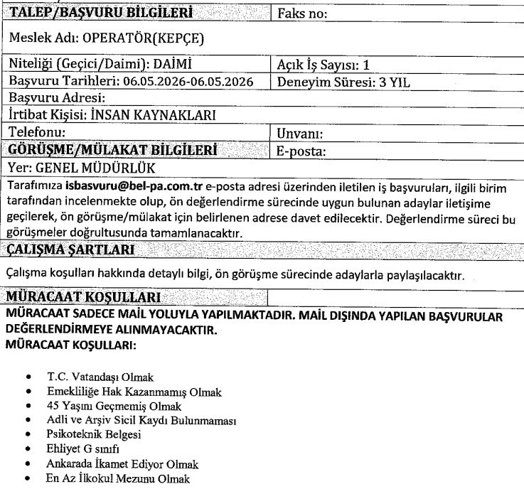 ABB'nin şirketine 5 farklı meslekte daimi personel alımı yapılacak! - Resim : 3