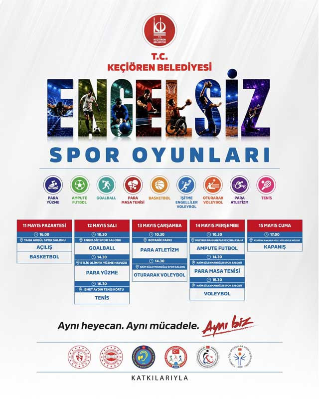 Keçiören Belediyesinden 'Engelsiz Spor Oyunları' daveti: 5 gün sürecek!