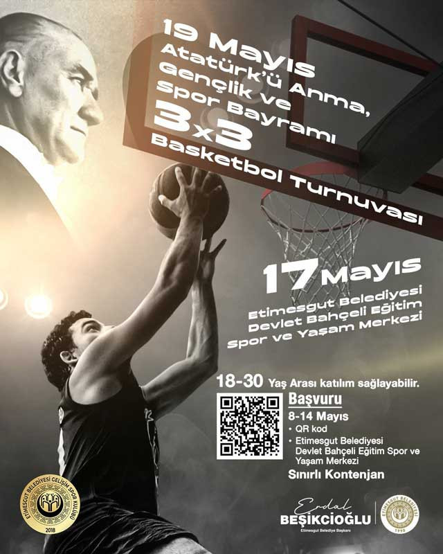 Etimesgut Belediyesinden 19 Mayıs'a özel 3x3 Basketbol Turnuvası