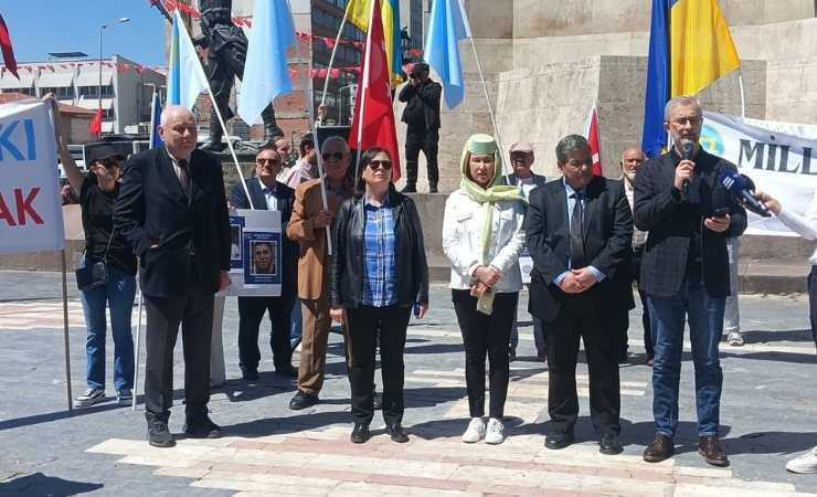 Kırım Tatar Sürgünü’nün 82. yılı Ulus Meydanı'nda anıldı