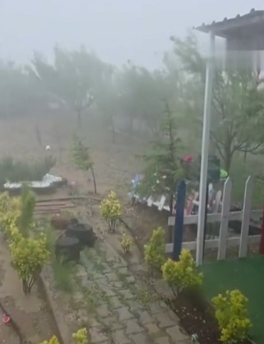 Polatlı'da dolu yağışı nedeniyle tarım arazileri zarar gördü