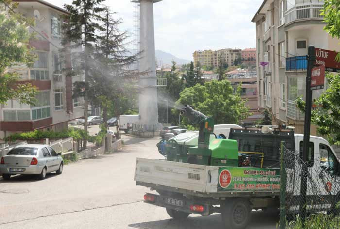 Keçiören Belediyesi yaz öncesi ilaçlama seferberliği başlattı