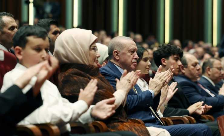 Cumhurbaşkanı Erdoğan, Cumhurbaşkanlığı Çocuk Orkestrası ve Korosu Konseri'ni takip etti