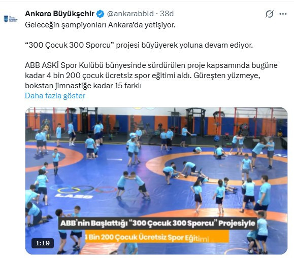 ABB ASKİ Spor Kulübü geleceğin şampiyonlarını Ankara'da yetiştiriyor