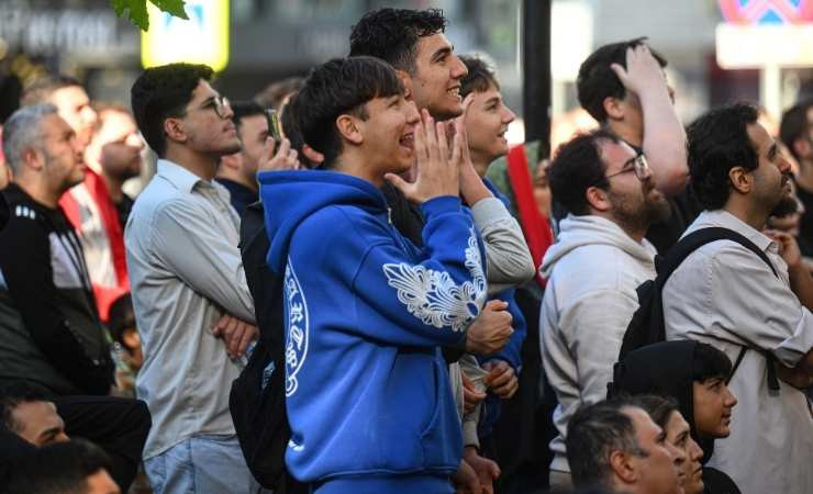 Ankara'da milli maç büyük bir heyecanla takip edildi