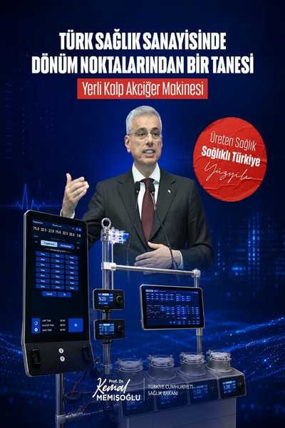 Bakan Kemal Memişoğlu'ndan "Yerli Kalp Akciğer Makinesi" duyurusu