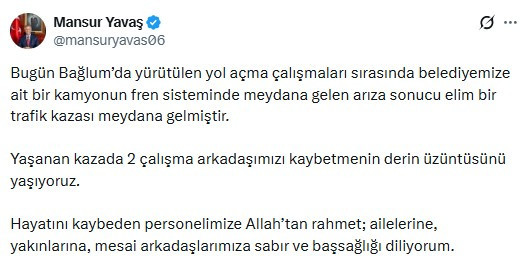ABB'ye ait 2 hafriyat kamyonu Bağlum'da kaza yaptı: 2 işçi hayatını kaybetti!