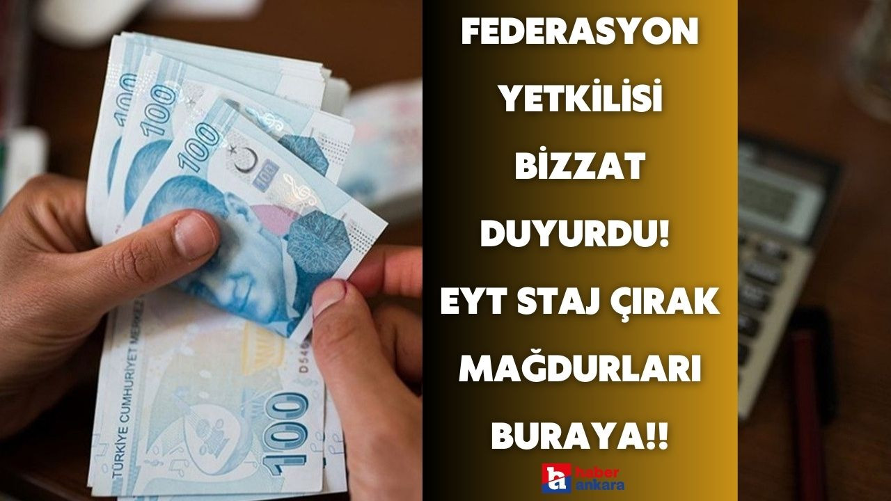 Federasyon yetkilisi bizzat duyurdu! EYT staj çıraklık mağdurlarının beklediği haber geldi resmen başlayacak