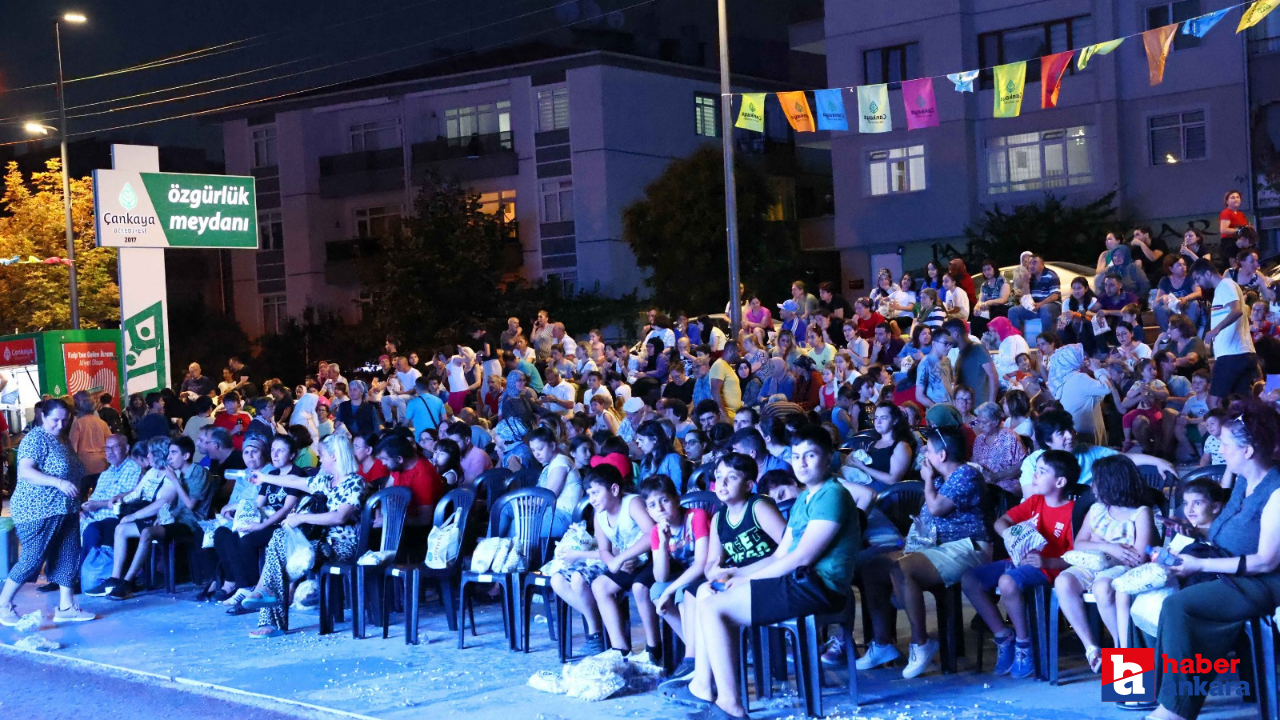 Çankaya Belediyesi'nde Açık Hava Sineması turu başladı!