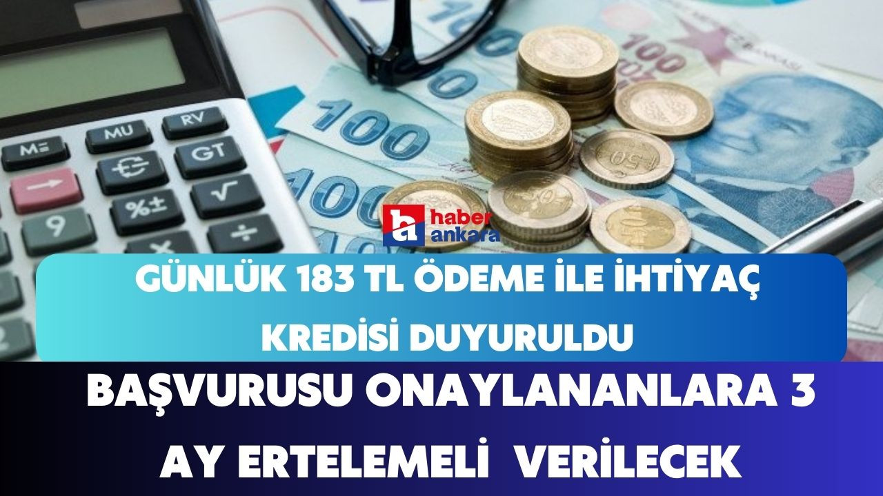 Başvurusu onaylanan vatandaşlara 3 ay ertelemeli ihtiyaç kredisi! Günlük 183 TL ödeyerek borçlarınızı silin