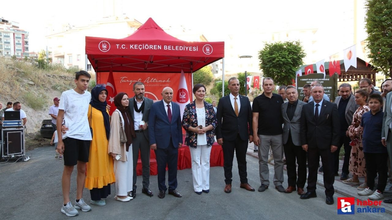 Ankara Keçiören Belediyesi deprem şehitlerinin adını parkta yaşatacak