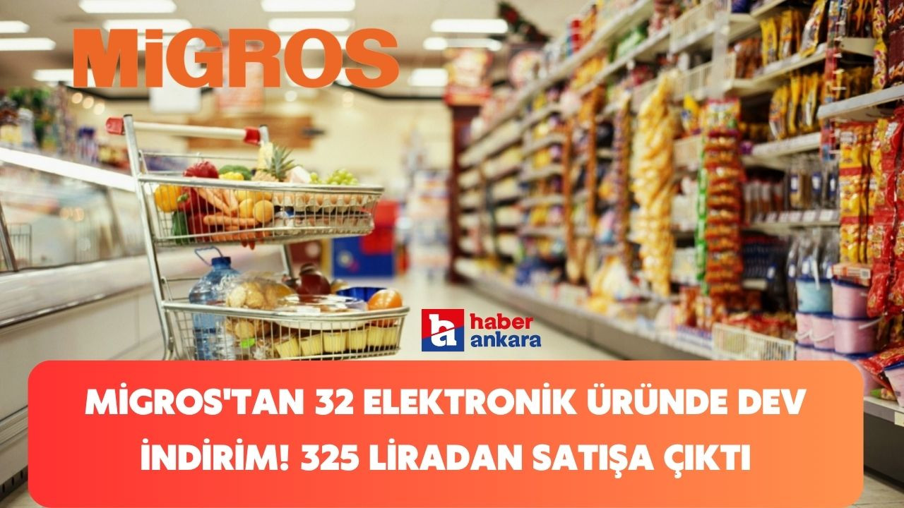 Migros'tan 32 elektronik üründe dev indirim! 325 liradan Çaycı airfryer kahve makinesi satışa çıktı