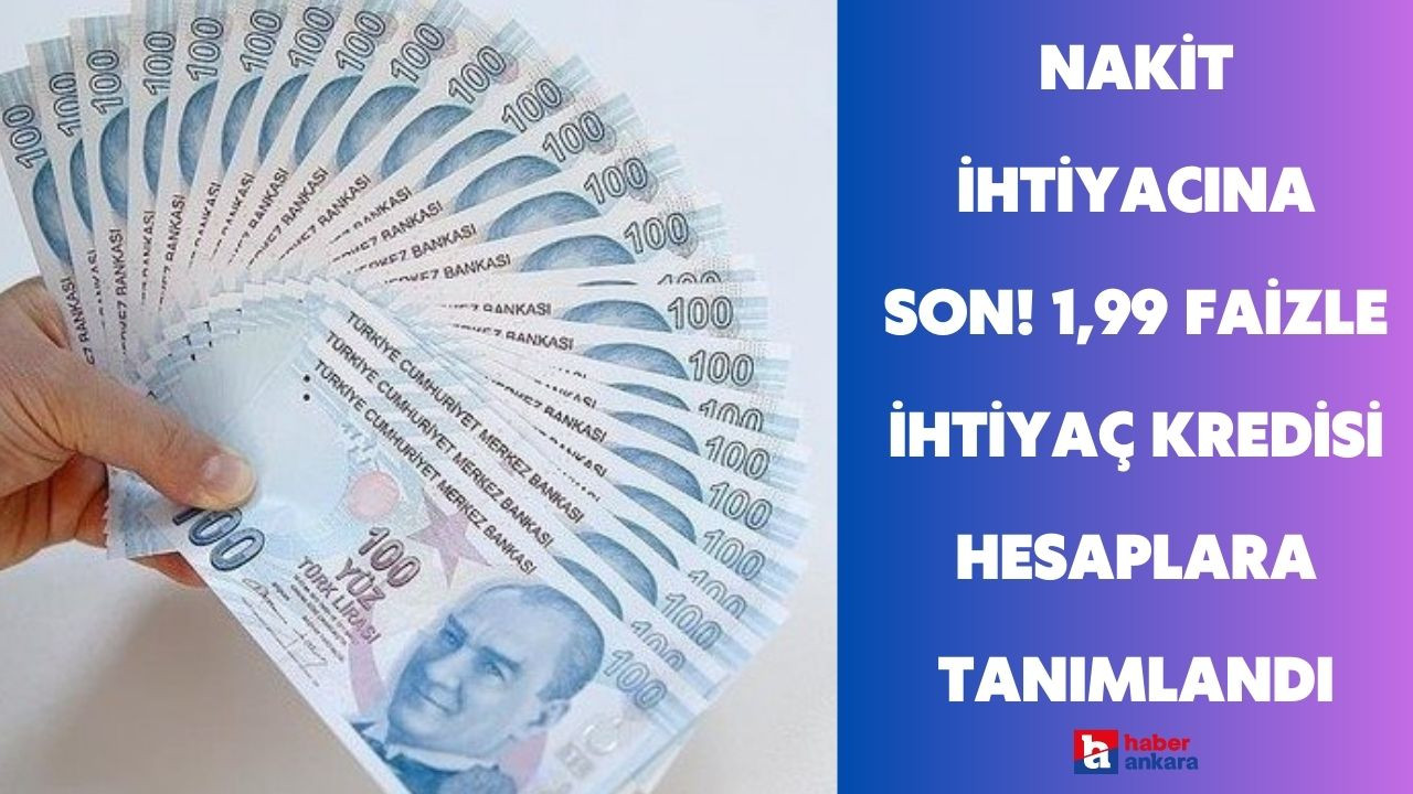 Nakit ihtiyacına son verecek krediyi ING Bank açıkladı! 1,99 faiz ve 1820 TL taksitle ihtiyaç kredisine hemen başvurun