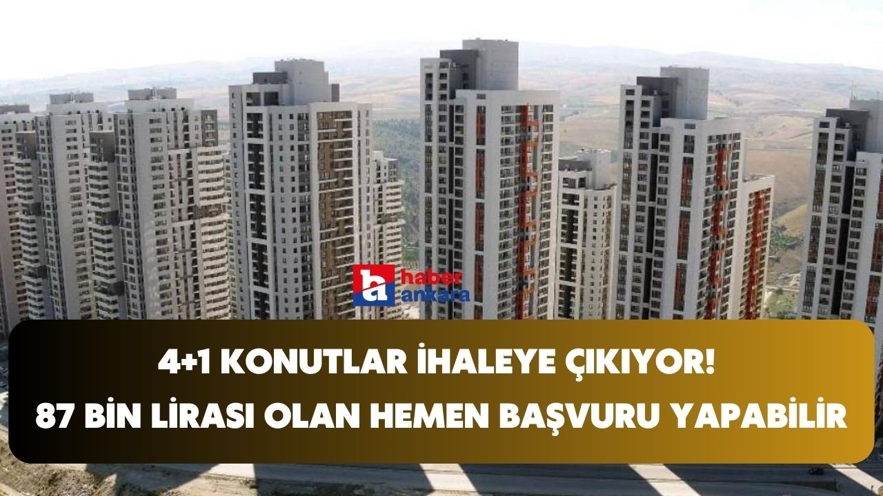 Belediye resmen duyurdu 4+1 konutlar ihaleye çıkıyor! 87 bin lirası olan başvuru yapabilecek