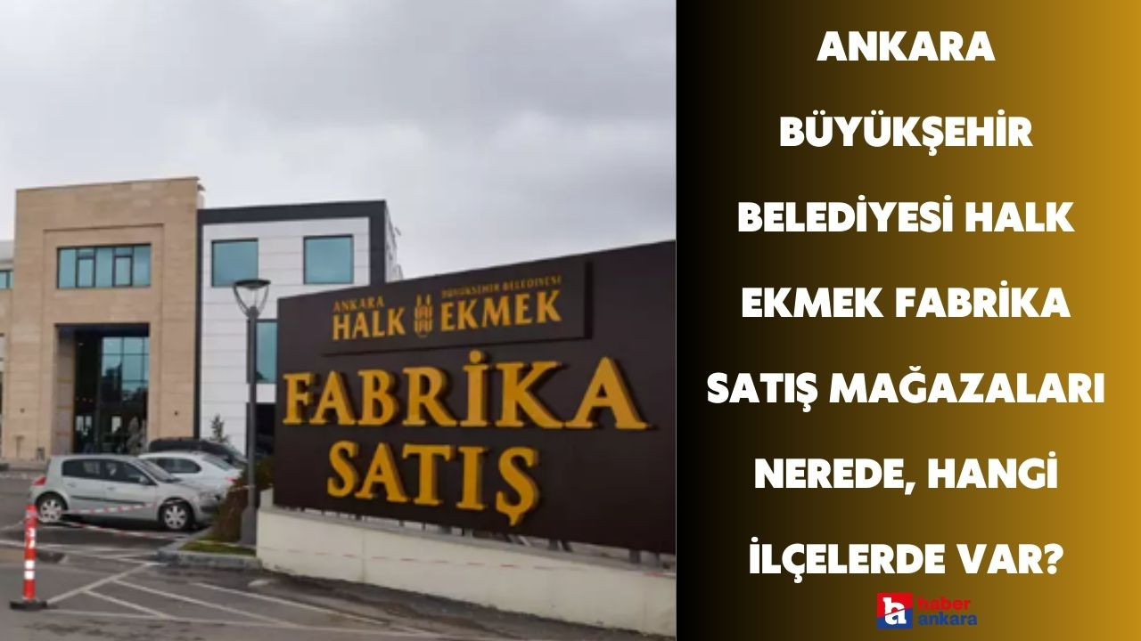 Ankara Büyükşehir Belediyesi Halk Ekmek Fabrika Satış Mağazaları nerede, hangi ilçelerde var?