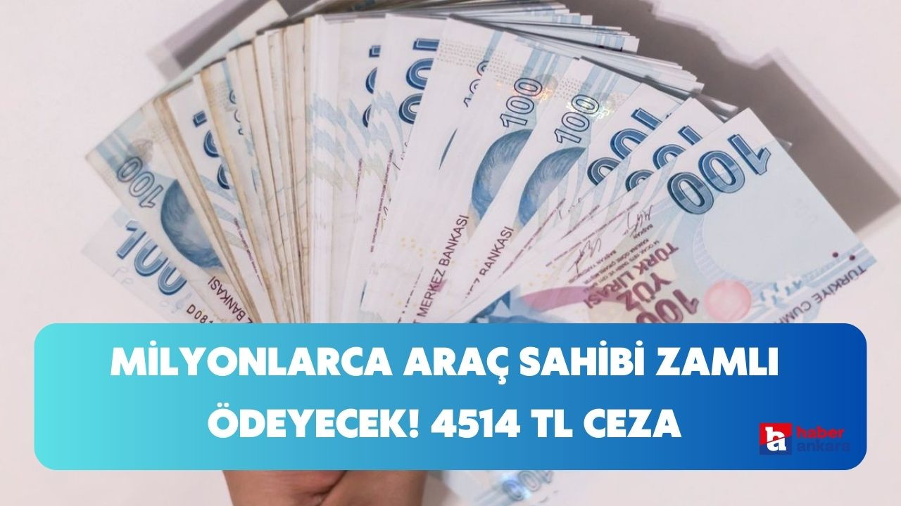 Milyonlarca araç sahibi zamlı ödeyecek! Trafiğe çıkan o şekilde çıkan sürücülere 4514 TL ceza