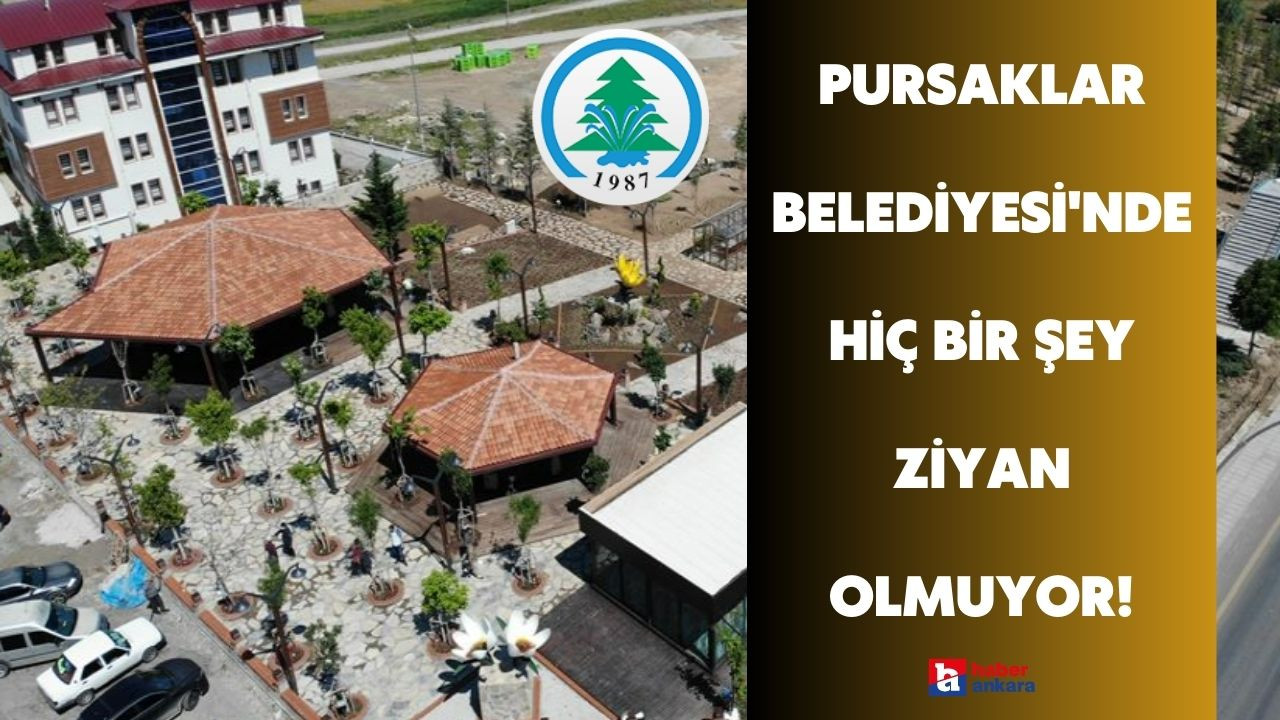 Pursaklar Belediyesi'nde hiç bir şey ziyan olmuyor! Buğday hasadından kalan samanlar hayvanlara yem oluyor