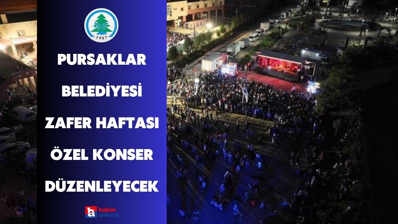 Pursaklar Belediyesi Zafer Haftası özel konser düzenleyecek! Pursaklar Ali Kınık konseri ile yıkılacak