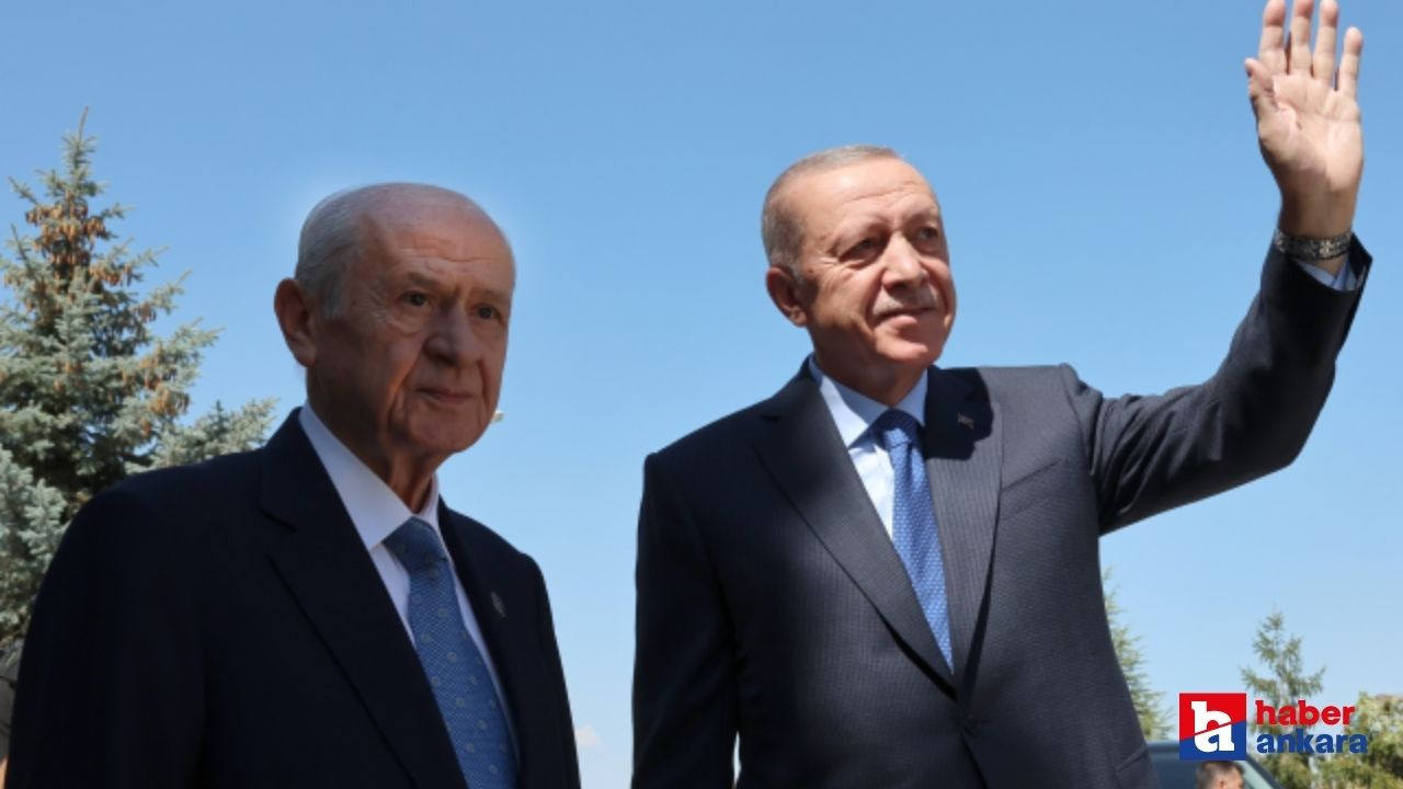 Ankara'da sürpriz zirve gerçekleşti! Cumhurbaşkanı Erdoğan ve Bahçeli bir araya geldi!