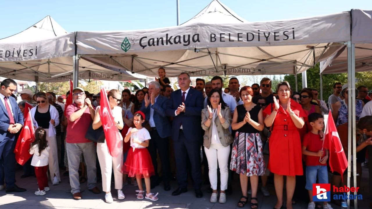 Çankaya Atapark'ta büyük zafer coşkusu törenle başladı!