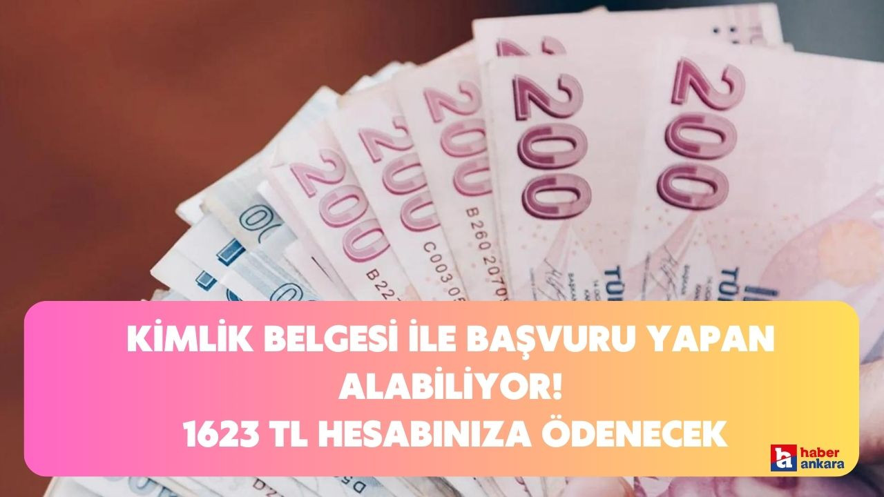 Kimlik belgesi ile başvuru yapan her aile bu yardımı alabiliyor! Tek şartı var 1623 TL hesabınıza ödenecek