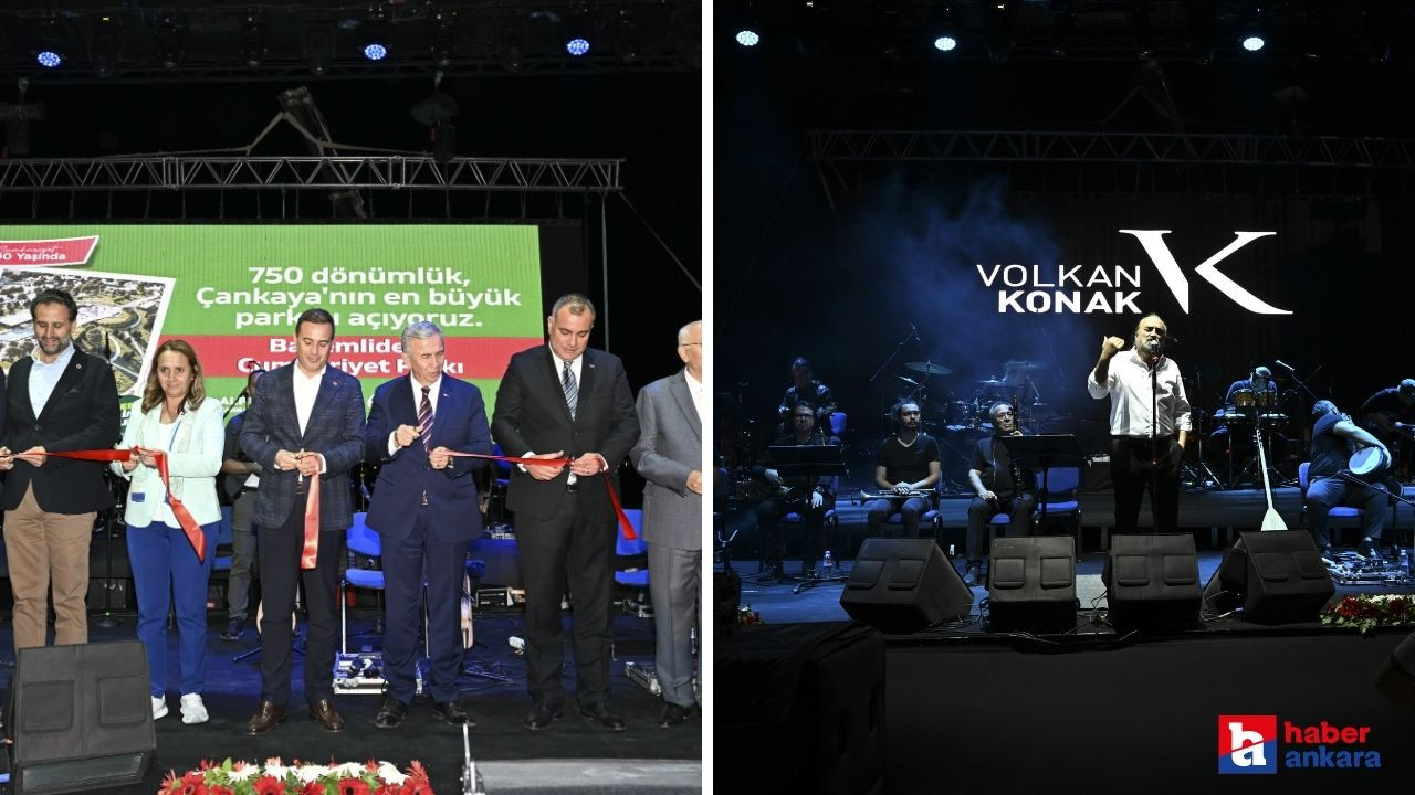 Ankara'da Cumhuriyet Parkı açılışında Volkan Konak rüzgarı esti!